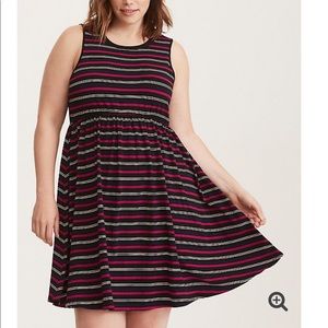 Torrid stripped dress. Torrid size 2